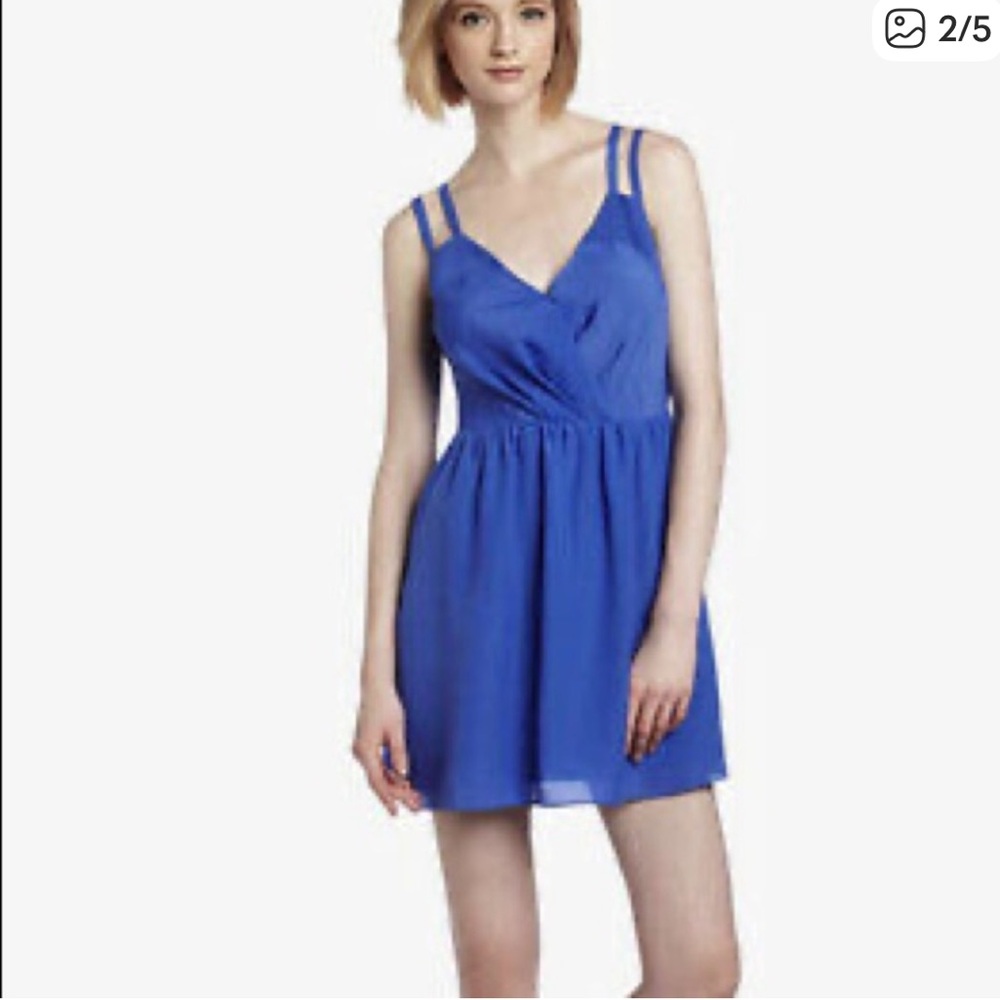 Vibrant Blue Strappy Dress size 4 BCBG